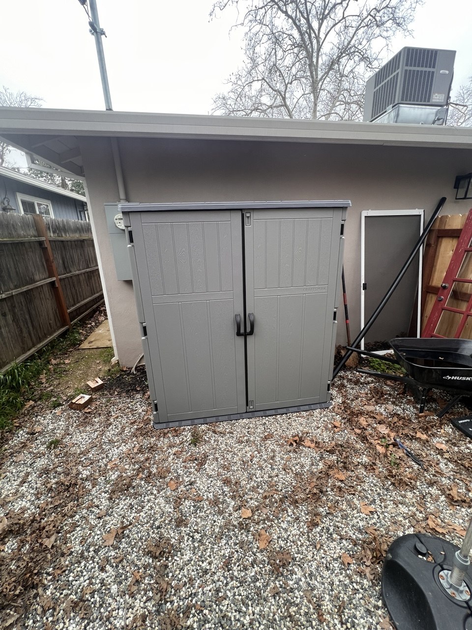 Storage shed assembly