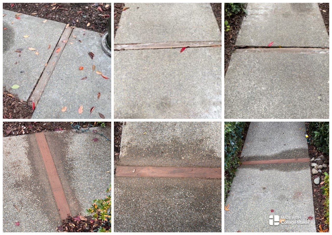 Concrete sidewalk repair