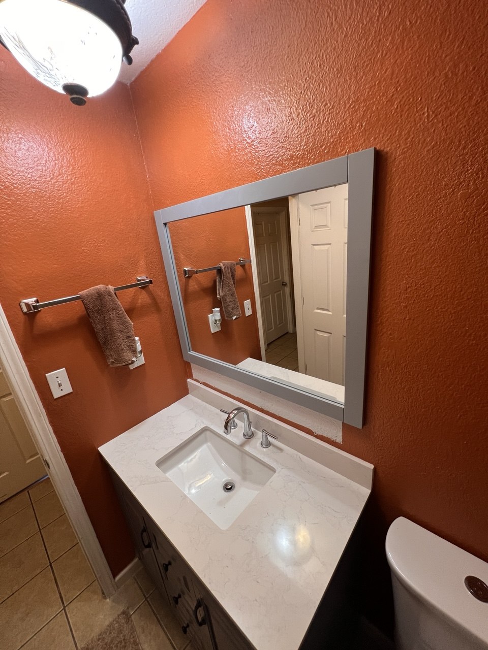 Bathroom vanity installation Sacramento handyman