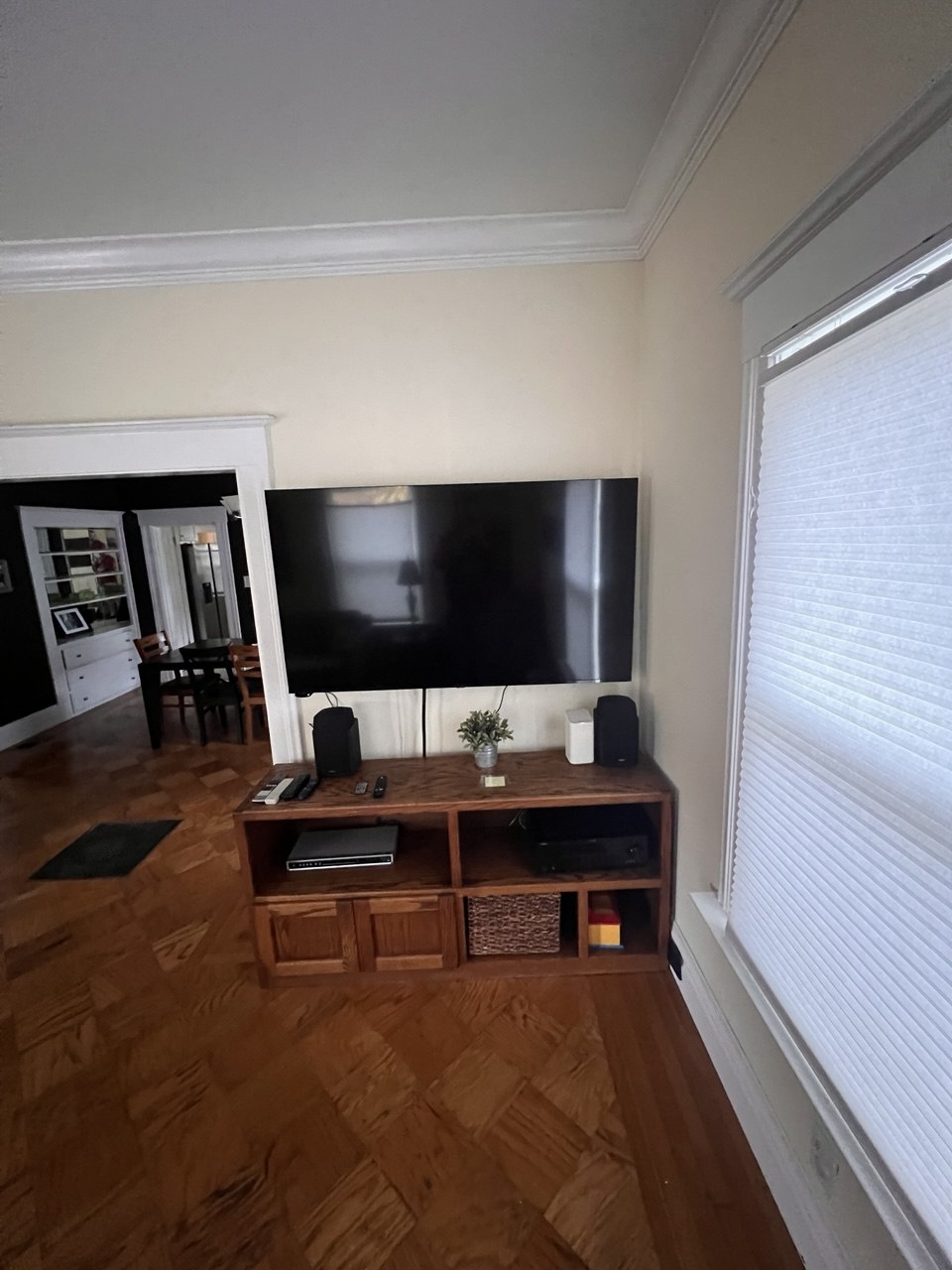 TV mounting living room